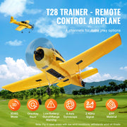 Charger l'image dans la visionneuse de galerie, Amocart RC Plane 2.4G 4CH Remote Control Airplane with 6-Axis Gyro Stabilizer Aircraft Toy RC Glider for Kids Beginners Gifts
