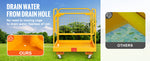 SucceBuy 1200lbs Forklift Safety Cage Folding Security Platform with Lockable Swivel Wheels Holds 1 to 2 Adults for Aerial Work