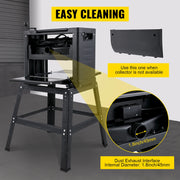 Charger l'image dans la visionneuse de galerie, Amocart Electric Planer 12.5/13 inch Thicknesser Wood Planer With Stand &amp; Dust Exhaust 1800W 8000RPM for Woodworking Power Tool
