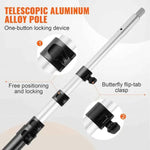 Amocart Manual Pole Saw Extendable Tree Pruner  Steel Blade for Branches Trimming with Lightweight Aluminum Alloy Handle