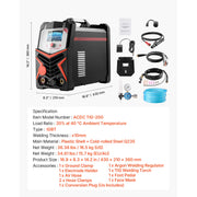 Charger l'image dans la visionneuse de galerie, Amocart TIG Welder 200A 6-In-1 Welding Machine AC TIG/DC TIG/DC Pulse Spot MMA Stick Electric Welder with Synergic Control IGBT

