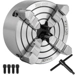 SucceBuy 4-Jaw Lathe Chuck K72-125 125 mm / K72-100 100 mm  Reversible Jaw Metal Lathe Chuck Turning Machine Accessories
