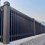 Premium High Quality Durable Black Aluminum Slat Fence Panels Customizable Length And Height Outdoor Privacy Fence