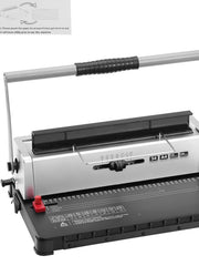 Bild in Galerie-Viewer laden, Amocart Coil Spiral Binding Machine Manual Book Maker 34-Holes Binding 120 Sheets Punch Binder w/ Adjustable Coil Binding Spine
