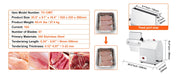 Charger l'image dans la visionneuse de galerie, Amocart Commercial Meat Tenderizer Heavy Duty 304 Stainless Steel Kitchen Tool with Meat Tong Cleaning Brush and Meat Machine
