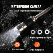 Charger l'image dans la visionneuse de galerie, Amocart Sewer  7" Screen Pipeline Inspection  w/DVR Function Waterproof  w/12 Adjustle LEDs and 16GB SDCard
