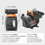 Charger l'image dans la visionneuse de galerie, Amocart Fuel Transfer Pump 12V DC 5GPM / 8GPM / 12GPM Portable Type Electric Diesel Transfer Pump for Diesel Methanol Blends
