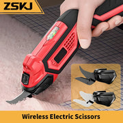 Load image into Gallery viewer, Cordless Electric Scissors 2 Blades Portable 4V Shears for Fabric Cloth Leather Cardboard Carpet DIY USB Cutting Tool 11000RPM
