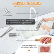 Charger l'image dans la visionneuse de galerie, Amocart 17inch 54 Blades Commercial Meat Tenderizer 450W Electric Meat Tenderizer Machine for Pork Chicken Fish
