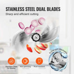 Amocart Manual Vegetable Fruit Slicer 0-0.5"/0-12mm Thickness Adjustable Commercial Slicer Machine Food Cutter Slicing Machine