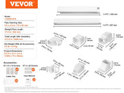 Charger l'image dans la visionneuse de galerie, Amocart Mini Split Line Set Cover PVC Decorative Pipe Line Cover For Air Conditioner Easy to Install Paintable for Heat Pump
