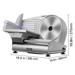 Amocart Meat Slicer Electric Deli Food Slicer SUS 420 Stainless Steel Blade and Blade Guard Adjustable Thickness for Home Use