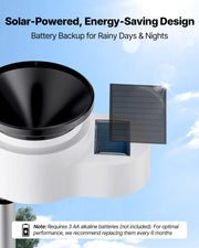 Charger l'image dans la visionneuse de galerie, Amocart 5-in-1 Wireless Weather Station 7.5-Inch VA Display Solar Powered Outdoor Sensor, Rain Gauge&amp;Weather Forecast, No WiFi

