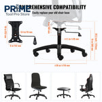 SucceBuy Office Chair Base Replacement 28" 2500 lbs Static Universal Computer Desk Chair Stool Desk  Base Replacement Black