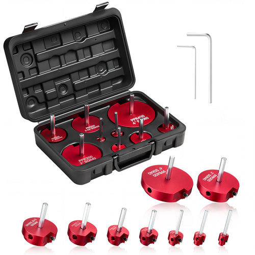 SucceBuy PVC Pipe Reamer Kit 5/7/9 PCS Fitting Socket Saver, Fits Standard 1/2