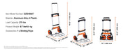 Charger l'image dans la visionneuse de galerie, Amocart 275/309 lbs Folding Hand Truck Portable Unity Cart Dolly with Telescoping Handle and Binding Rope for Moving Warehouse
