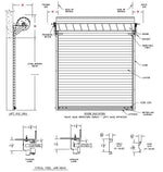 Any Size Custom Modern Villa Automatic Aluminum Roller Shutter Garage Door Thickened Secure Anti Theft Residential Garage Door