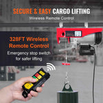Amocart 1320-2200 lbs Wireless Electric Hoist with 40ft Single Cable Lifting Height Steel Wire Winch for Garage Warehouse