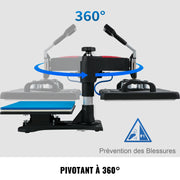 Charger l'image dans la visionneuse de galerie, Amocart Heat Press 5 in 1 Heat Press Machine 12 x 15in Clamshell Sublimation Transfer Printer Digital Temperature Control
