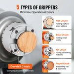 SucceBuy KP965 Metal Lathe Chuck 4-Jaw 3.75"Diameter with 5 Sets of Jaws Self-centering Tool Accessories for Precision Machining