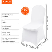 Charger l'image dans la visionneuse de galerie, Amocart 12/30/50/100Pcs Wedding Chair Cover Spandex Stretch Slipcover for Restaurant Banquet Dining Party White Chair Cover
