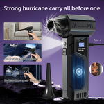 Powerful Air Blower 130000Rpm 4 Gear Adjustable Turbo Jet Blower With Led Light Battery Display Cordless Compressed Air Duster