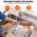 SucceBuy Manual Oil Press Machine Stainless Steel Oil Extractor Machine Detachable Presser for Effortless Cleaning Household
