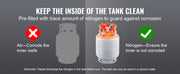Charger l'image dans la visionneuse de galerie, Amocart 30 lbs Refrigerant Recovery Tank with Float Switch Reusable AC Recovery Tank HVAC for All Refrigerant Prevent Overflow
