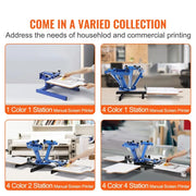Charger l'image dans la visionneuse de galerie, Amocart Screen Printing Machine 360° Rotable Silk Screen Printing Press 54x45cm Screen Printing Press Adjustable Tension
