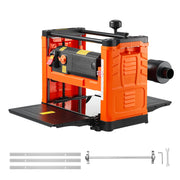 Charger l'image dans la visionneuse de galerie, Amocart Thickness Planer 2 Speed 13-in Width Three-Blade 2000W 23500 RPM Powerful Motor Woodworking for Hard&amp;Soft Wood Material
