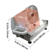 Charger l'image dans la visionneuse de galerie, Amocart 6.7-10 inch Meat Slicer Electric Deli Slicer Machine with two SUS420 Blades Home Food-Slicer for Meat, Ham, Baguett
