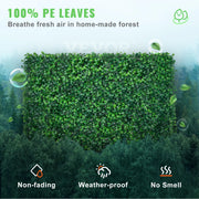 Bild in Galerie-Viewer laden, Amocart Artificial Boxwood Panel UV 24pcs 20x20/24x16 in Boxwood Hedge Wall Panels Artificial Grass Backdrop Wall Green Grass
