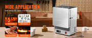 Bild in Galerie-Viewer laden, Amocart Tabletop Kiln Melter 1500W Electric Kiln 2192℉ Max Precise Control Stainless Steel Gold Melting Furnace Wax Casting

