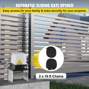 Bild in Galerie-Viewer laden, Amocart Electric Sliding Gate Opener with 2 Remote Controls Gate Operator Hardware Heavy Duty Track Driveway Motor for Security
