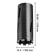 Charger l'image dans la visionneuse de galerie, Amocart Core Drill Bit Internal Thread Diamond Dry Coring Bit w 3 Adapters Pilot Drill and Hex Wrench for Concrete Red Bricks
