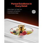 Amocart 8 Qt 2 4 Pack Chafing Dish Buffet Set Stainless Steel Chafer with 4 Full Size Pans Rectangle Catering Warmer Server