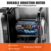 Bild in Galerie-Viewer laden, Amocart Wet Tile Saw 7-inch 65Mn Steel Blade 3500 RPM Induction Motor Tile Cutter Wet Saw Water Reservoir 0-45 Degrees Angle
