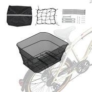 Bild in Galerie-Viewer laden, Amocart Rear Bike Basket Wire Mesh Bicycle Basket with Waterproof Cover Durable Metal Bike Back Basket Fits Most Rear Bike Rack
