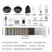 Charger l'image dans la visionneuse de galerie, Amocart 50" 12" Complete Sluice Box Gold Panning Kit Aluminum Alloy Gold Mining Equipment 23/16 PCS Gold Prospecting Kit
