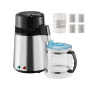 Charger l'image dans la visionneuse de galerie, Amocart Water Distiller 4L 1.05 Gallon Pure Water Purifier Filter For Home Countertop750W Distilled Water Maker Stainless Steel
