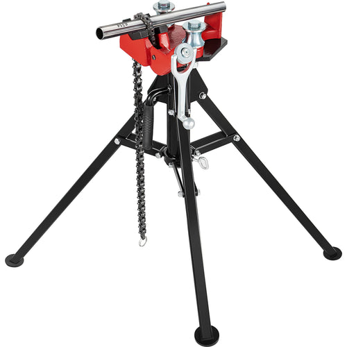 SucceBuy Steel Tripod Pipe Chain Vise 1/8-5in Capacity Foldable Legs Tri-Stand Bench Vice for Fixing Support Bending Metal Pipes