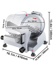 Charger l'image dans la visionneuse de galerie, Amocart Meat Slicer 200W/240W/320W/340W Electric Deli Food Slicer Adjustable Thickness for Commercial Home Use Cut Meat Cheese
