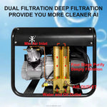 TUXING TXEDM042 300Bar PCP Air Compressor High Pressure Auto Stop With Double Filter Device for Scuba Diving Tank PCP Air Rifle