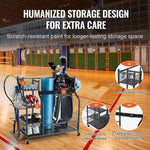 SucceBuy Golf Storage Garage Organizer Other Sports Equipment Storage Rack Outdoor Sport Gear and Toy Storage with Baskets&Hooks