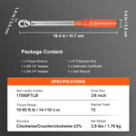 SucceBuy 1/2" 1/4" 3/8" Mechanical Torque Wrench Set Precision Pointer Hand Tools Torque Wrench Workshop Car Repair Tool