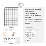 Bild in Galerie-Viewer laden, Amocart Grid Wall Panels Tower Wire Gridwall Display Racks Double Side Gridwall Panels for Art Craft Shows Retail Shop w/ Hooks
