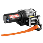 Amocart 3000LBS Electric Winch 12V Wired ATV/UTV Winch with 3/16in x 39.4ft Steel Wire Rope IP55 Waterproof for Towing Off-Road