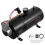 SucceBuy 12V Air Compressor with Tank 0.8Gal/3L Train Horn Air Compressor 120 psi Working Pressure Onboard Air Compressor System