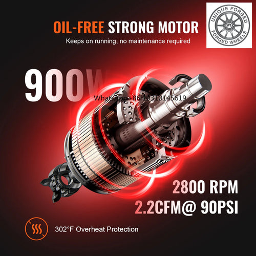 SucceBuy Silent Air Compressor 9L 18L 24L 35L Quiet Oil-free Portable Air Pump for Home Repair Tire Inflation Whisper Compressor