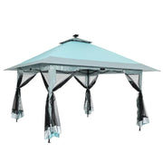 Load image into Gallery viewer, 13x13FT Pop Up Gazebo Outdoor Pop Up Tent Gazebo with Mesh Cover Height Adjustable Canopy Tent Outdoor Gazebo for Backyard
